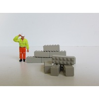 Duha 11600 - Concrete Blocks - 6 x 18 x 6 mm - 10pc