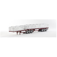 ZT09227 - Maxitrans Freighter Flat Top B Double - Muscat