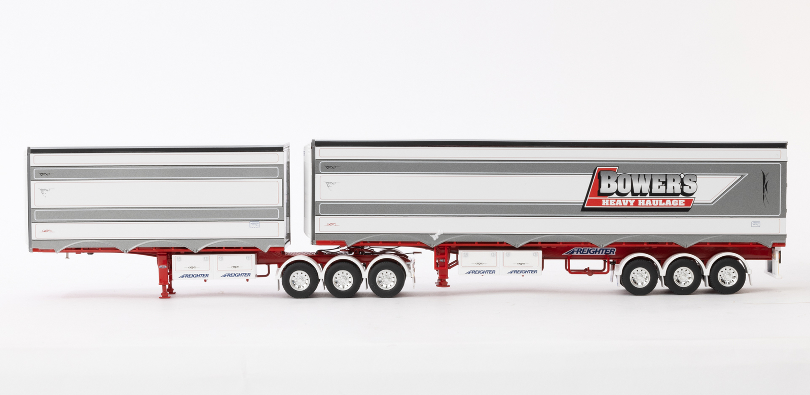 1:50 Freighter Flat Top B-Double Trailers - Ross Transport
