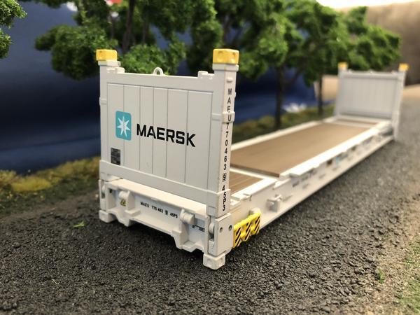 1:50 CMACGM 40' 9'6 Flat Rack Shipping Container Iconic Replicas Diecast 