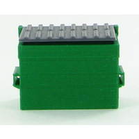 Trash Dumpster w/ removable lid - Green/Gray