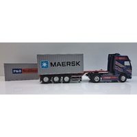 CO46124-0 - Volvo FH 16 w/ Nooteboom Flexitrailer and 2 x Containers
