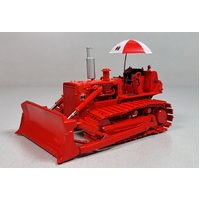 FG50-3094 - International Harvester TD-15 Crawler Dozer with Blade, Hitch & Umbrella - Red