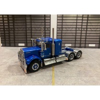 IRW900LBMBS - Kenworth W900 "LOWLINE BUNK" Prime Mover - Metallic Blue (SPIDERS)