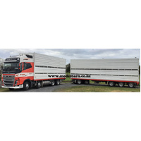 Kiwi-64005 - Volvo FH16-600 Stock Truck & 5-Axle Trailer- Lauder Transport/Farmers Transport