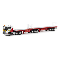 WSI01-3910 - Volvo FH4 and B Double Combination Borger Cranes