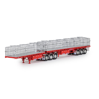 1:50 - Maxitrans Freighter Flat Top B Double - Red