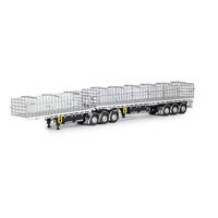 1:50 - Maxitrans Freighter Flat Top B Double - Black/Whi