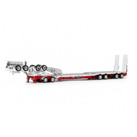 ZT09338 - Drake 4x8 Drop Deck Swingwing Trailer & 2x8 Dolly - White / Red