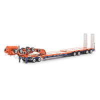 ZT0934 - Orange / Blue Drake 4x8 Drop Deck with Hyd. G/N Swingwing Trailer & 2x8 Dolly
